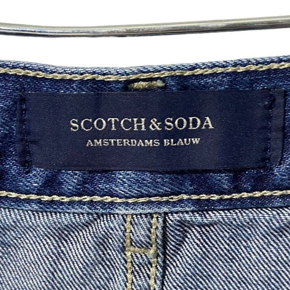Scotch & Soda Cuffed Women Button Fly Jean Shorts 28 Festival Retro Grunge Y2K - Picture 3 of 15